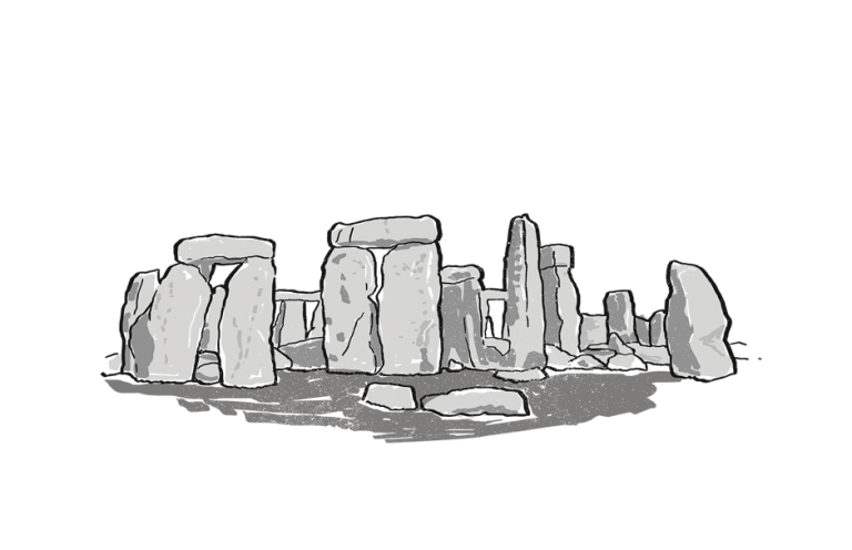 large stone monument of Stonehenge